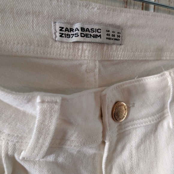 Zara Embroidered White Denim - Picture 7 of 7